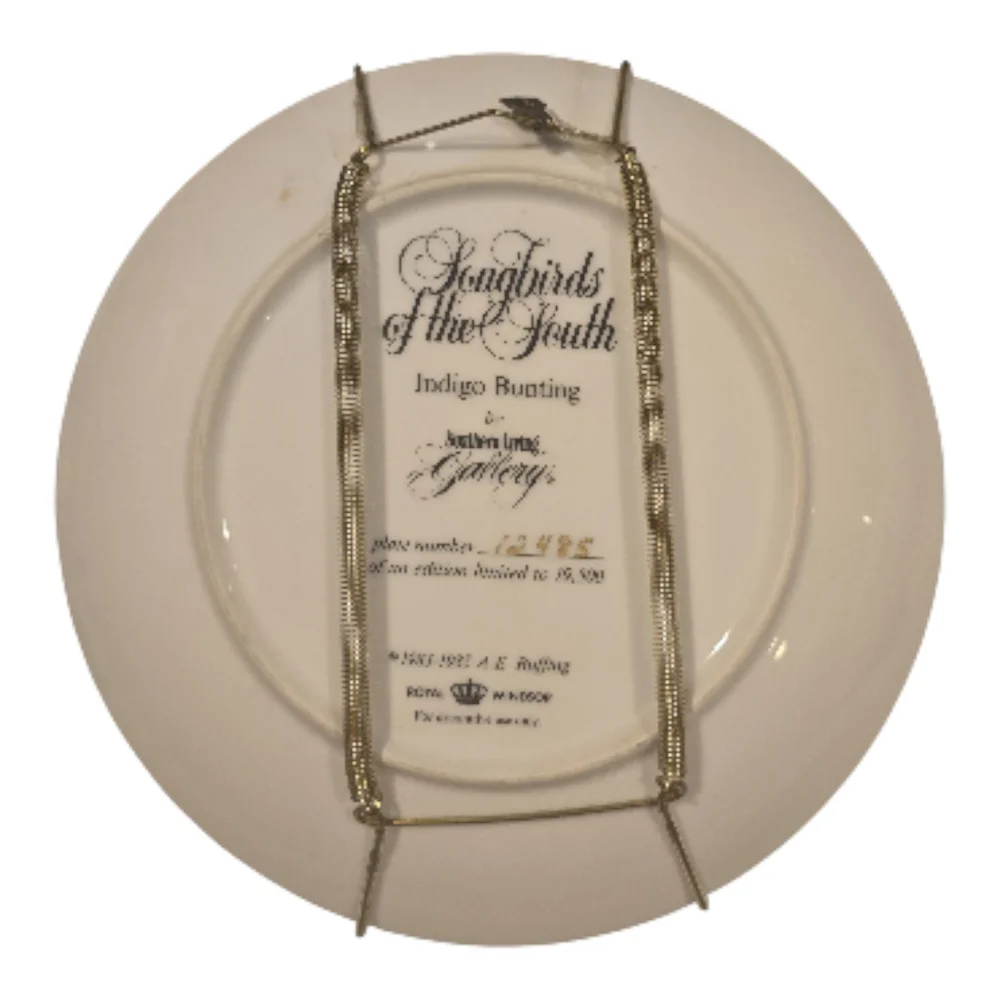 Southern Living Indigo Bunting Decorative‎ Plate